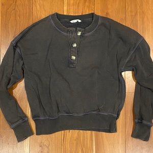 AEO Sweatshirt with Buttons